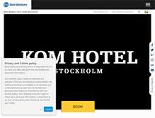 Tablet Screenshot of komhotel.se